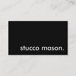 stucco mason. business card