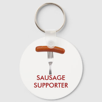 stuck in fork sausage key ring