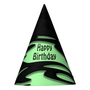 Stuck in Green Birthday Party Hat