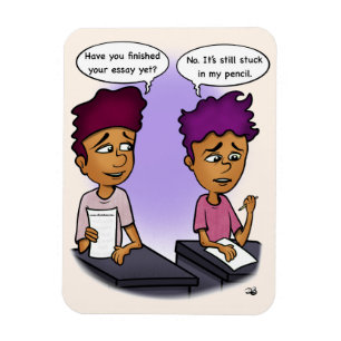 Stuck In Pencil Flexible Magnet