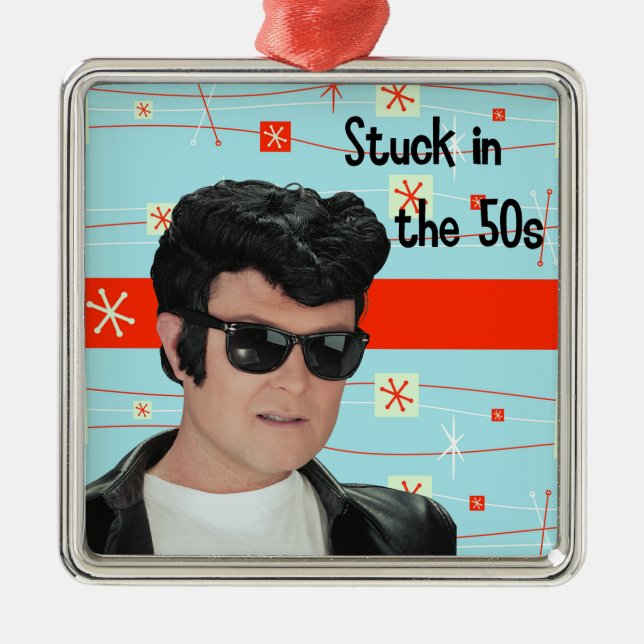Stuck In The 50s Metal Tree Decoration (Front)