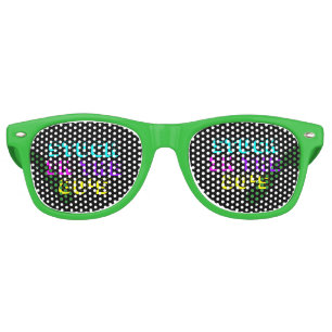 Stuck In The 80's Retro Neon Retro Sunglasses