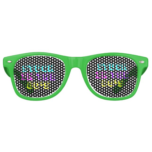 Stuck In The 80's Retro Neon Sunglasses (Front)