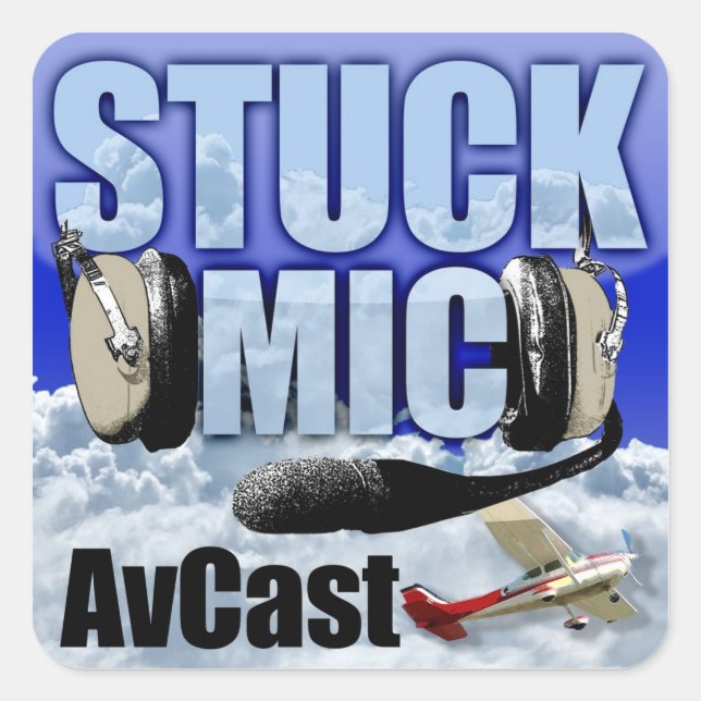 Stuck Mic AvCast Sticker (Front)