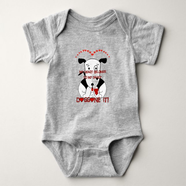 Stuck On U Doggone it! Baby Bodysuit (Front)
