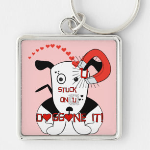 Stuck On U Doggone it! Key Ring