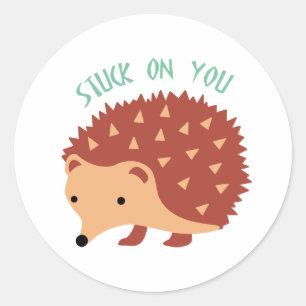 Stuck On You Classic Round Sticker