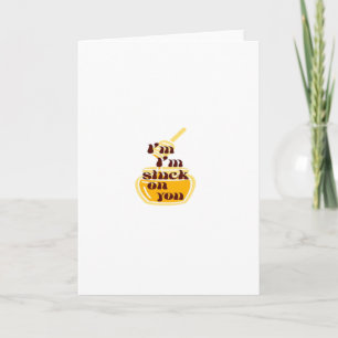 Stuck On You Minimal Love Design Card