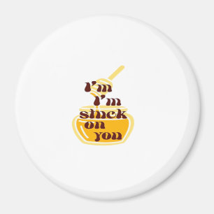 Stuck On You Minimal Love Design Magnet