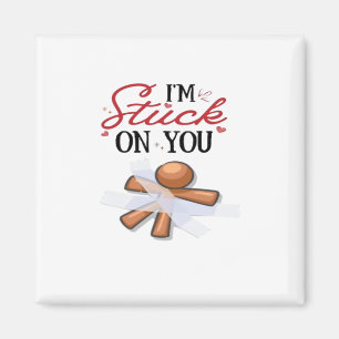 Stuck On You Modern Minimal Design  Magnet