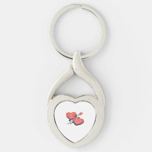 Stuck On You Till The End Of Time Valentines Day H Key Ring