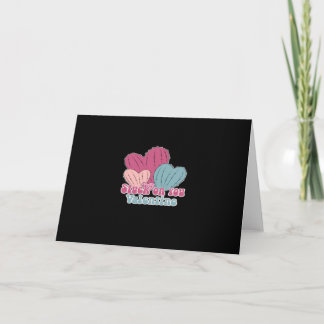 Stuck On You Valentine Funny Cactus Cute Design Card
