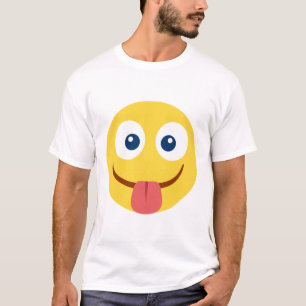Stuck Out Tongue Emoji T-Shirt