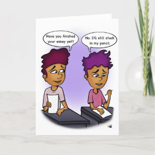 Stuck thank you card