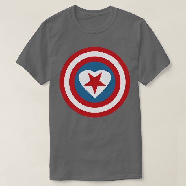Stucky Shield HeartStar T-Shirt (Design Front)