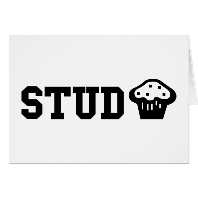 Stud Cupcake (Front Horizontal)
