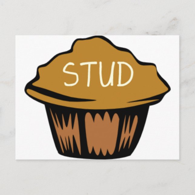 Stud Muffin Cute Postcard (Front)
