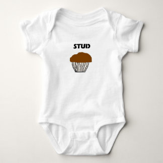 Stud muffin for boys baby bodysuit