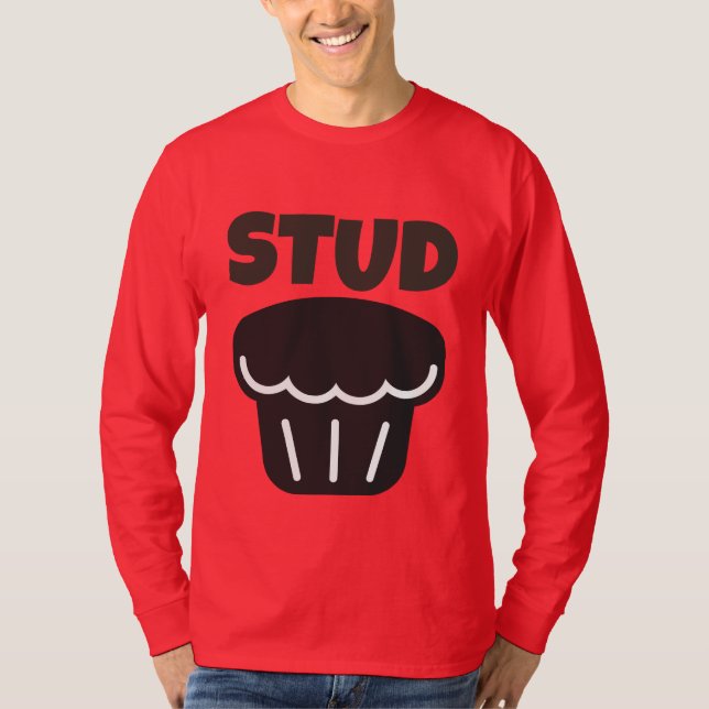 STUD MUFFIN FUNNY MENS T-SHIRTS (Front)