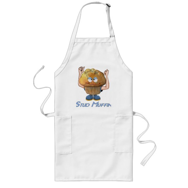 Stud Muffin Humour Long Apron (Front)