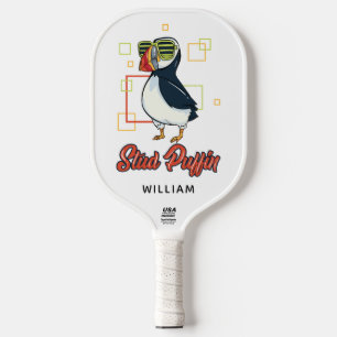 Stud Puffin Sea Bird Cute Gag Personalised Pickleball Paddle