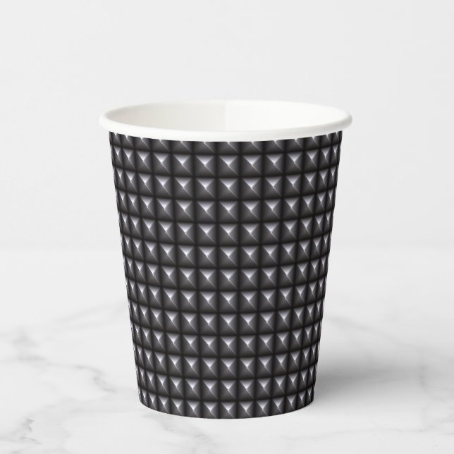 Studded Steel Texture Paper Cups (Left)