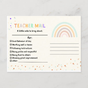 Student Appreciation Postcard