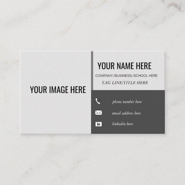 Student Business Card (Front)