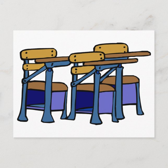 Student Desks Postcard (Front)