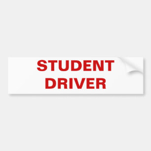STUDENT DRIVER BUMPER STICKER