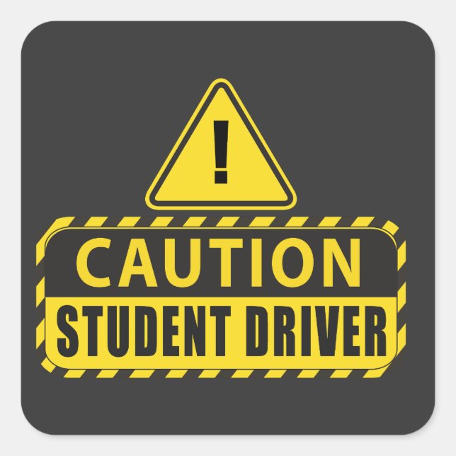student driver sticker - novice driver sticker (Front)