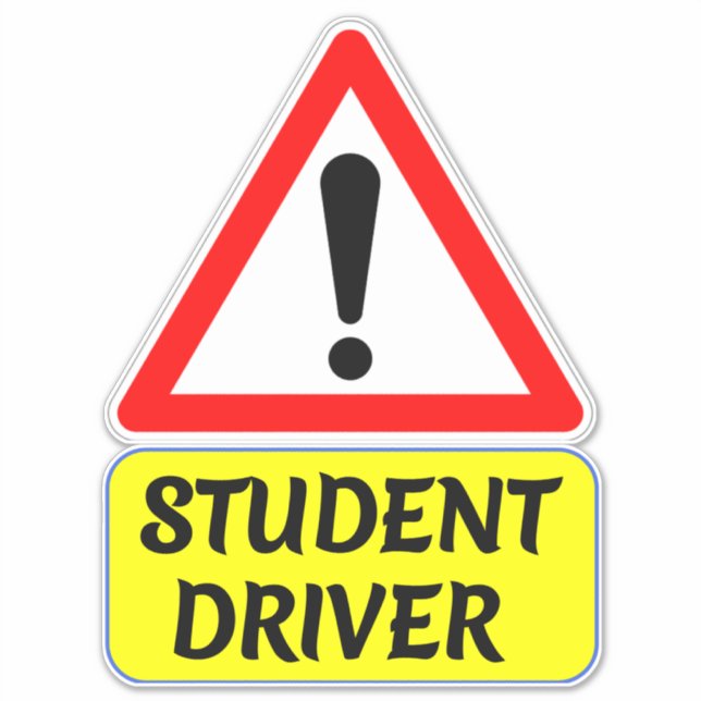 Student Driver with Stop Sign Car (Front)