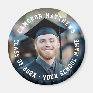 Student graduation full photo modern magnet