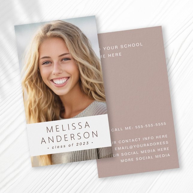 Student graduation networking photo profile card (Creator Uploaded)
