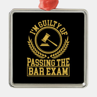 Student Is Guilty Of Passing The Bar Exam Metal Tree Decoration