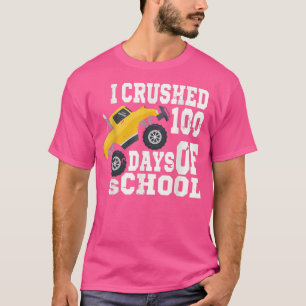 student kids i crushed 100 days of school monster T-Shirt