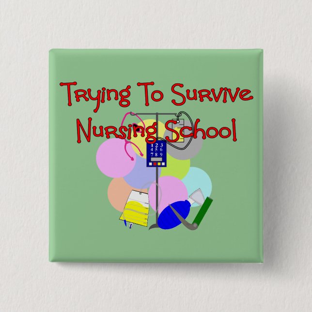 Student Nurse gifts 15 Cm Square Badge (Front)