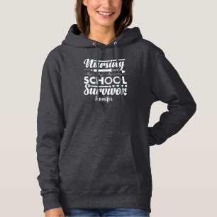 Student Nurse Personalised Dark Grey Hoodie