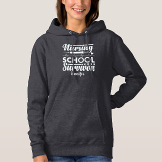 Student Nurse Personalised Dark Grey Hoodie