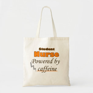 Student Nurse Powered by caffeine Tote Bag
