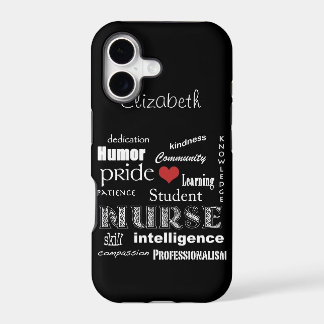 Student Nurse Pride-Attributes /Ebony (Back)