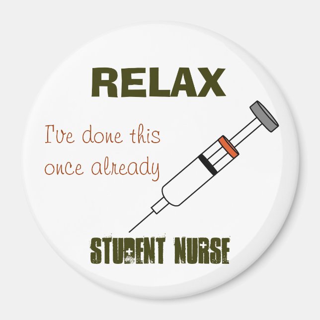 Student Nurse Vaccine Magnet (Front)