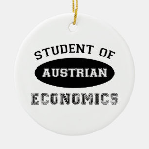 Student of Austrian Economics Ceramic Tree Decoration