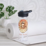 Student Owl Water Bottle Personalized Back School<br><div class="desc">Practical owl water bottle perfect for school, campus, and study sessions. A personalized bottle that keeps students hydrated during busy days.</div>