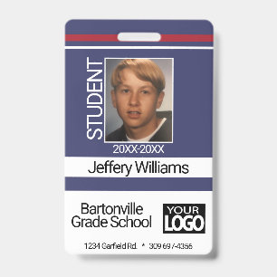 Student Photo - Blue ID Badge