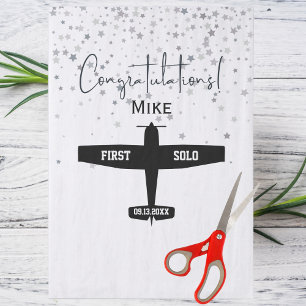 Student Pilot First Solo Aeroplane Aviation Custom Tissue Paper