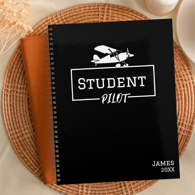Student Pilot Piper Cub Aeroplane Custom Name  Planner (Creator Uploaded)