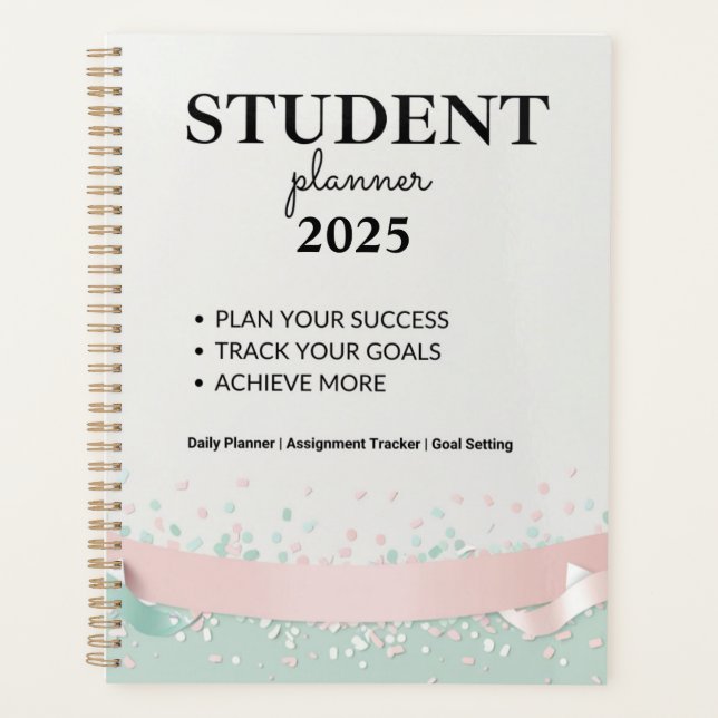 Student Planner 2025 – Personalised Daily Schedule (Front)
