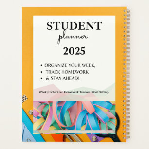 Student Planner 2025   Weekly Schedule, Homework T