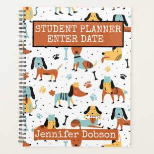 Student Planner with dogs in costume